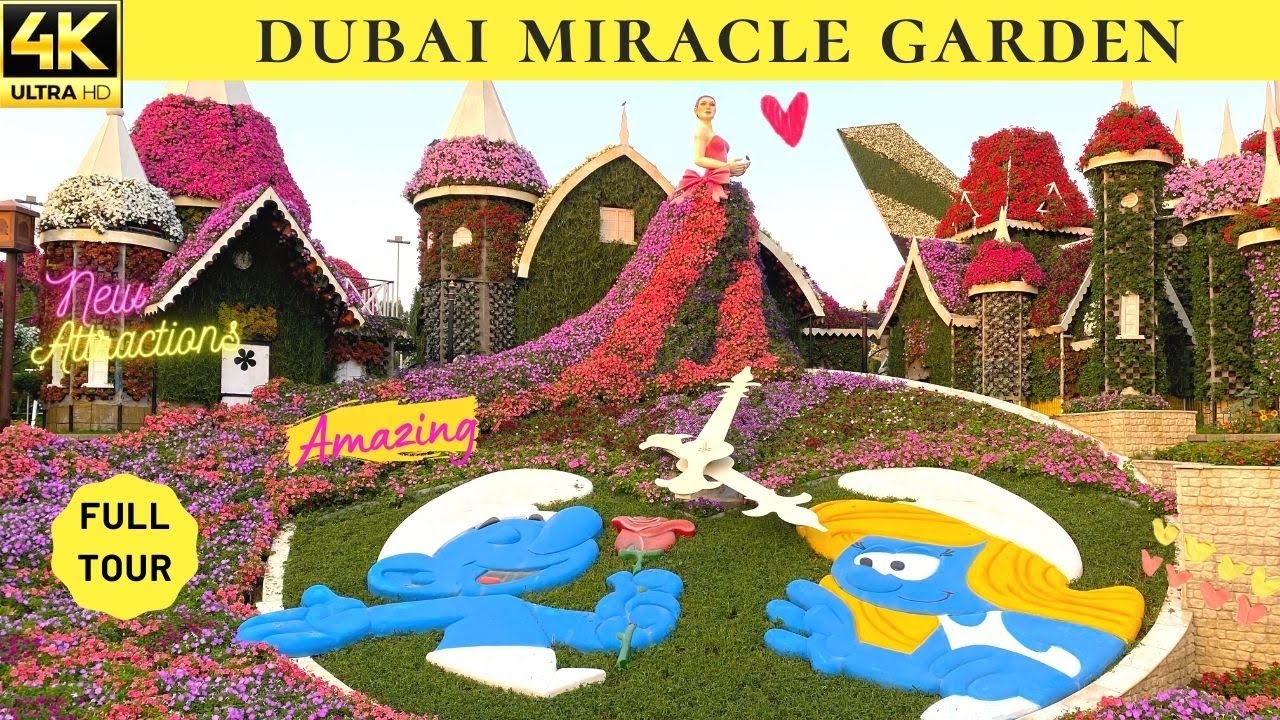 MIRACLE GARDEN DUBAI | 4K | Complete Tour | Travel Tips | Ticket Price | Must Visit Place in Dubai