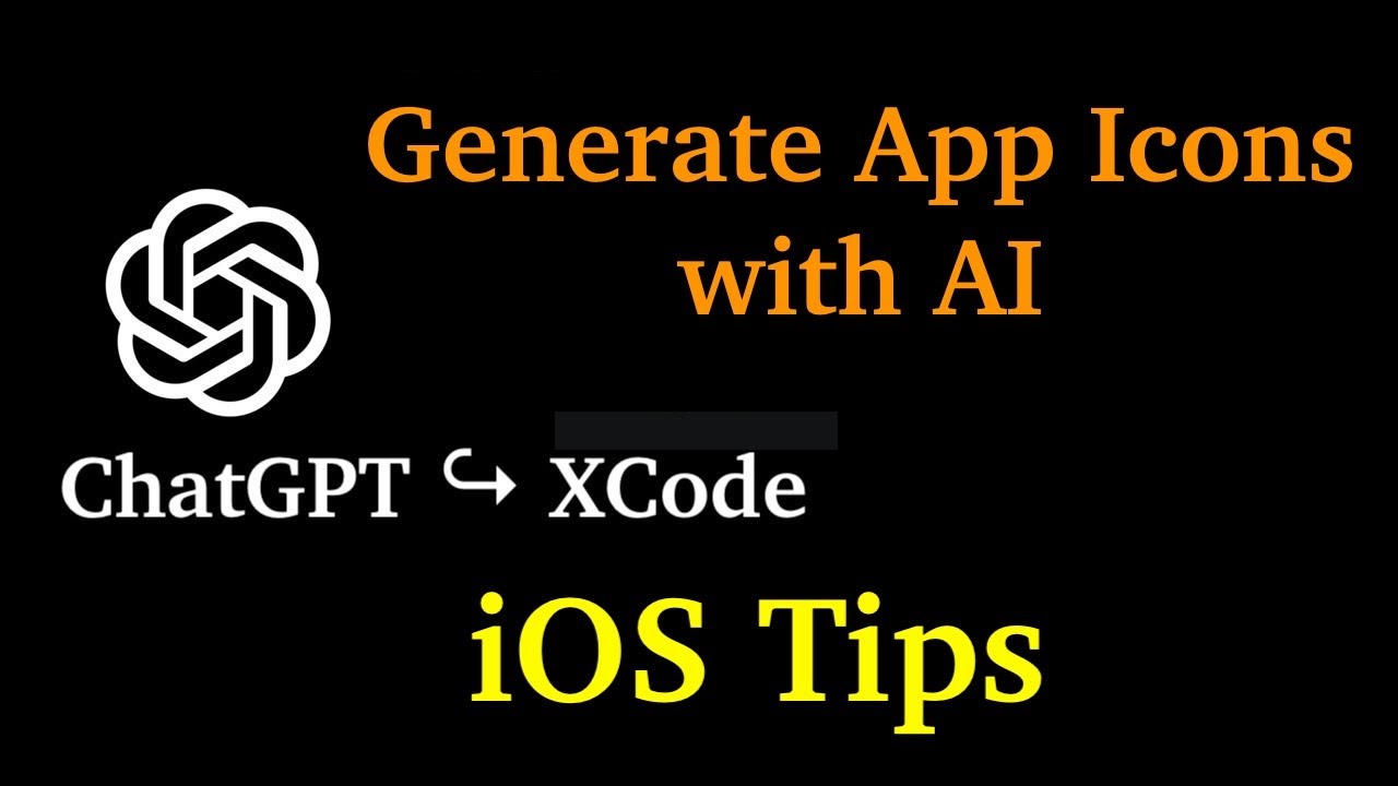 iOS Tips | Lesson 2 : Use ChatGPT in Xcode - Generate App Icons with AI