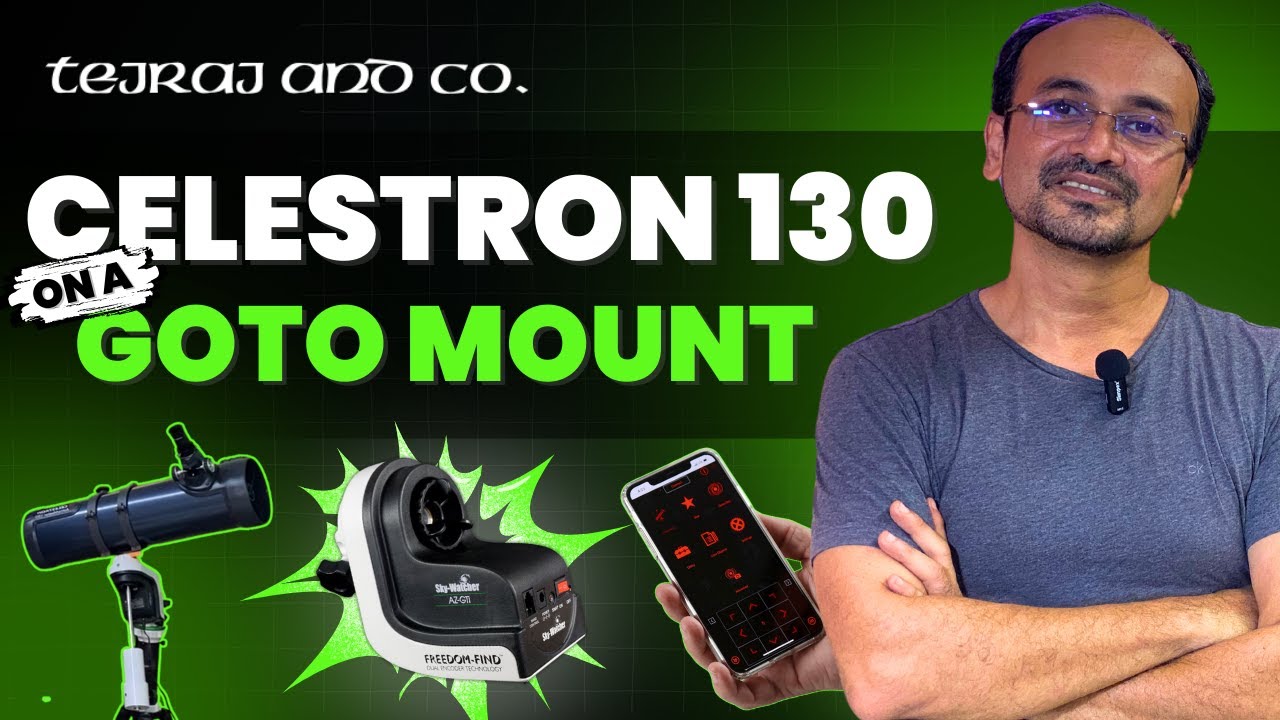 Converting Celestron 130 Telescope to an Automatic Telescope with Skywatcher AZ GoTo Mount | Tejraj