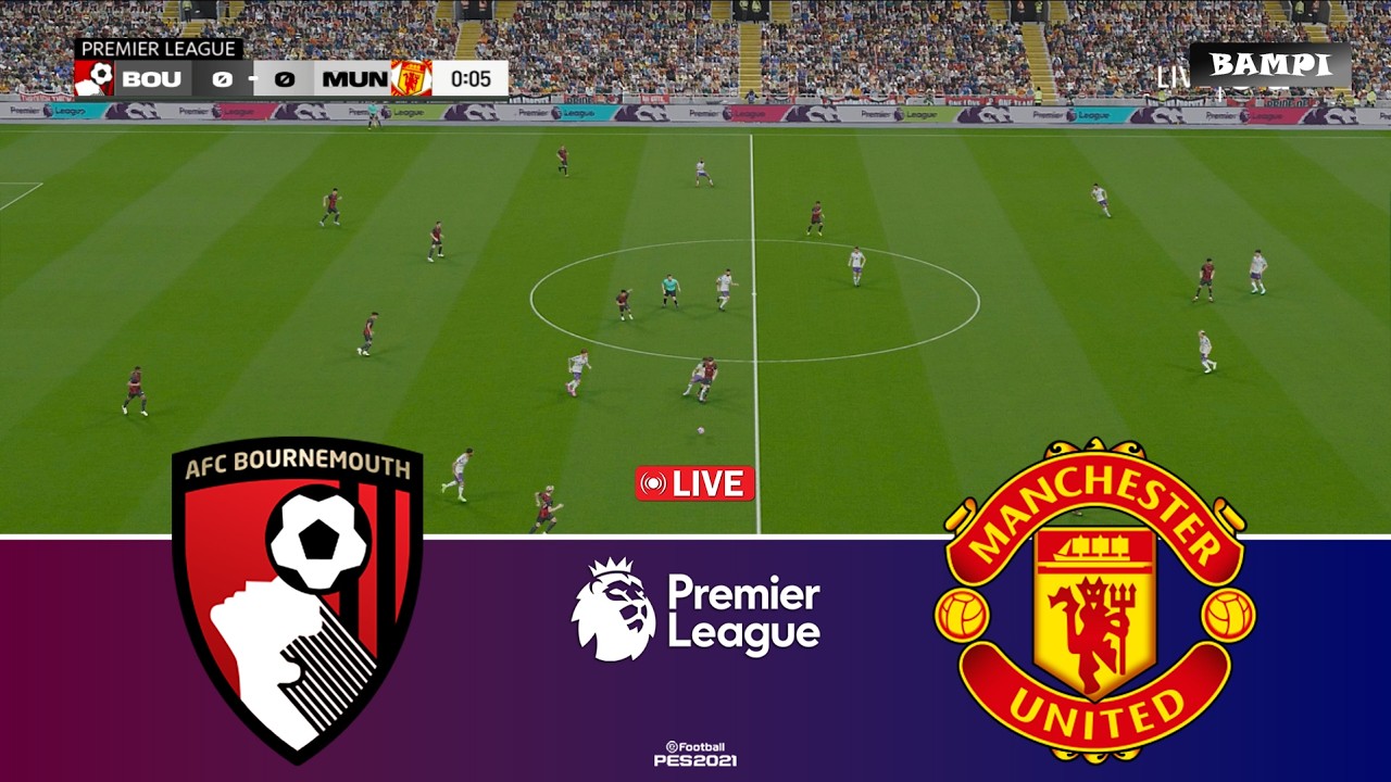 🔴LIVE : Bournemouth vs Manchester United - Premier League 2026 - Video Game Simulation