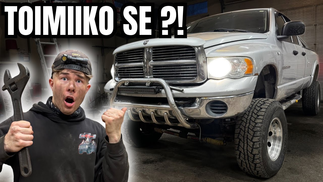 600HP DODGE RAM | TOIMIIKO 4000€ VAIHDELAATIKKO?!😰