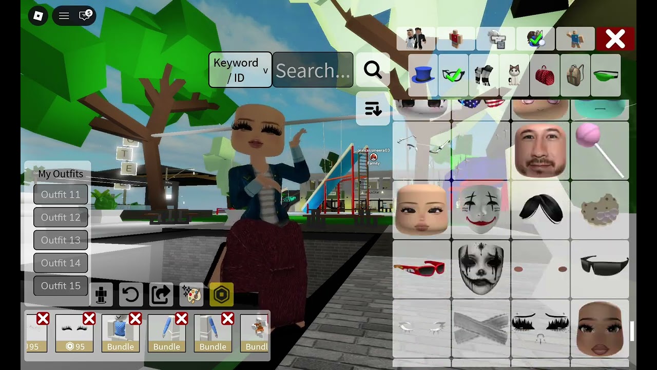 my Roblox avatar outfit in Roblox brookhaven rp