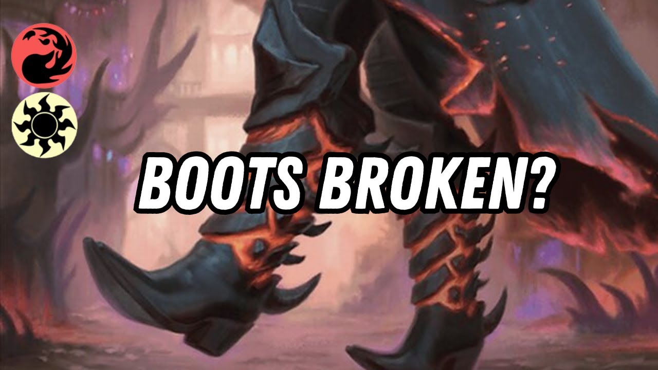 Lavaspur Boots Equipment Aggro Deck!  Standard MTG Arena.