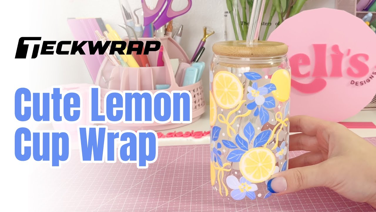 Cute Lemon Cup Wrap #teckwrapcraft