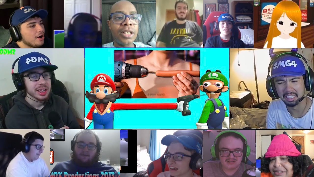 Mario Tries Life Hacks 2 ft. Luigi Reaction Mashup