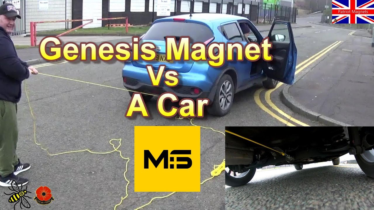 Magnet fishing Genesis Magnet Vs A Car.
