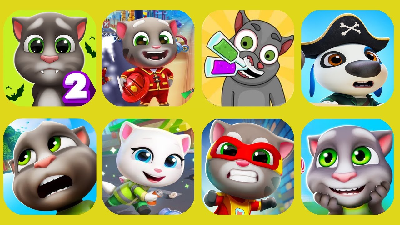 HALOWEEN TALKING TOM:TALKING TOM2,TALKING JUAN-TROLL JUAN,CUPCAKE PRIATES,MEGA TREEHOUSE TALKING TOM