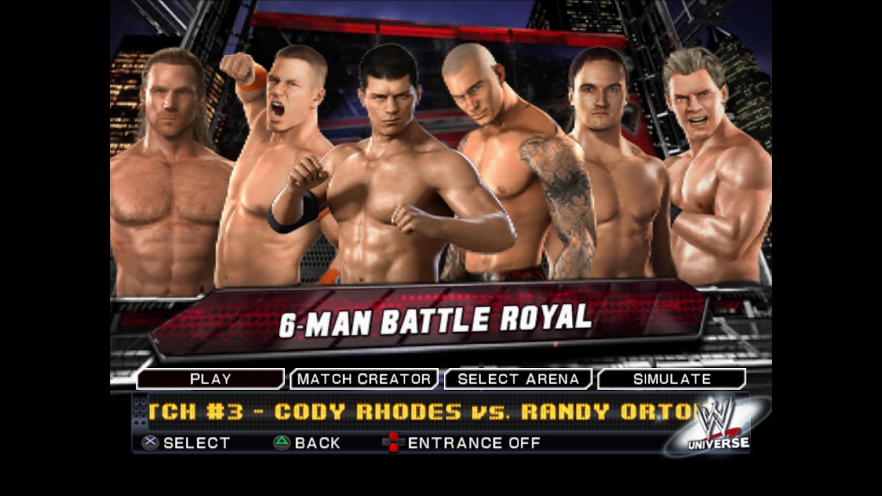 6 Men Elimination Match in WWE SmackDown! vs  Raw 2011