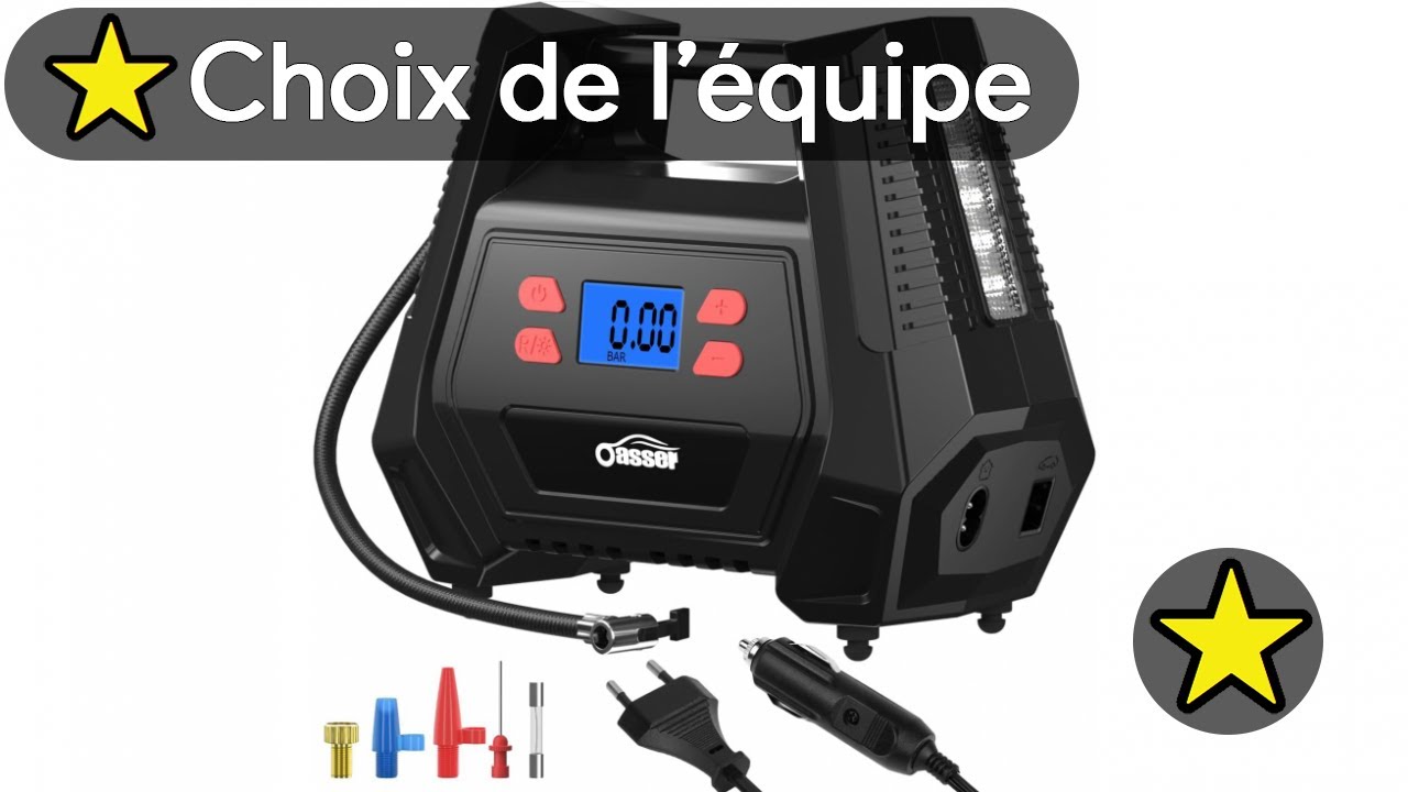 🏆 TOP 3 MEILLEUR COMPRESSEUR A AIR PORTATIF POUR VOITURE 2025 🚗
