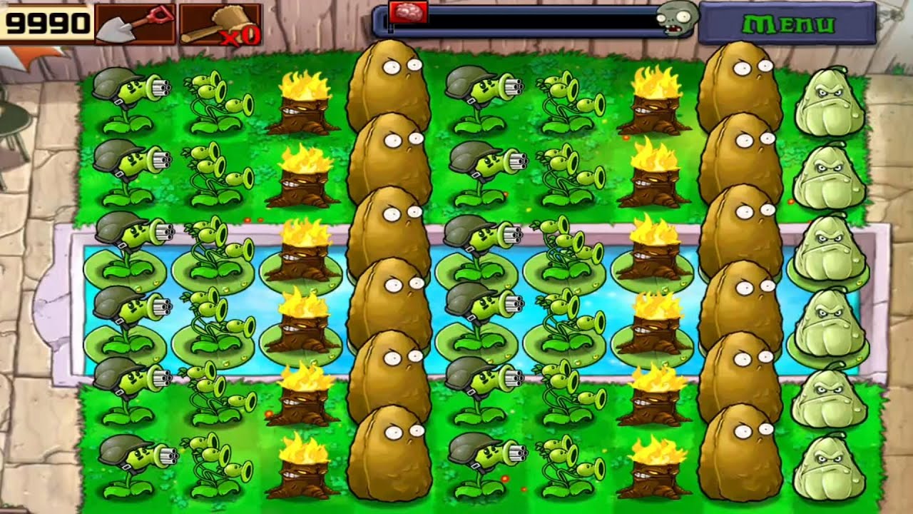 Plants Vs Zombies | Last Stand Pool | Plants Vs All Zombies Gameplay Full HD 1080p 60fps