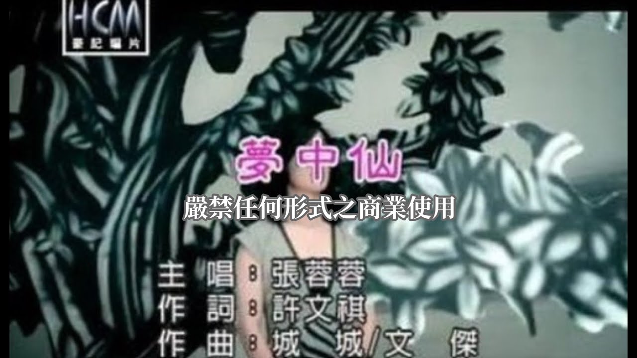 張蓉蓉-夢中仙(官方KTV版)