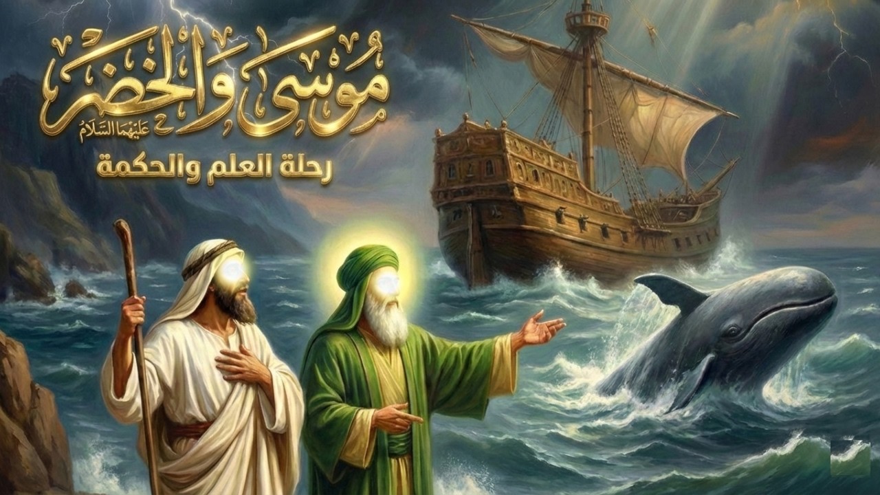 قصة النبي موسى والخضر عليهما السلام | رحلة العلم والحكمة!!