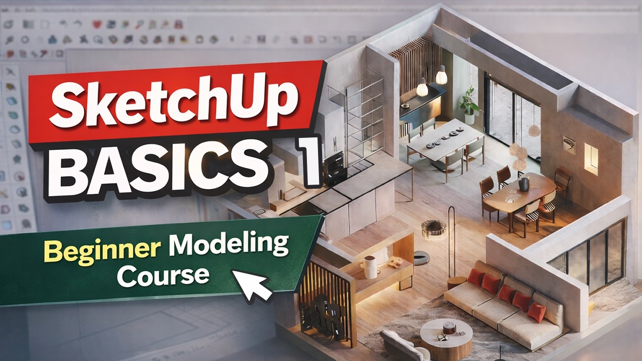 스케치업 기초-1 | 처음 배우는 분들을 위한 강의 (면 분할&편집을 통한 모델링) ☞ SketchUp Basics-1 | A Beginner’s Guide to Modeling
