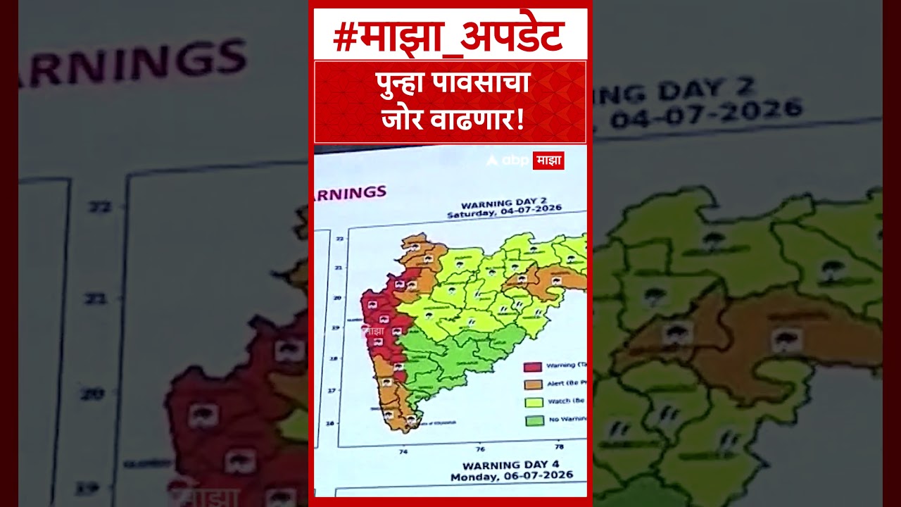 IMD Alert on Maharashtra Rain : पुन्हा पावसाचा जोर वाढणार!