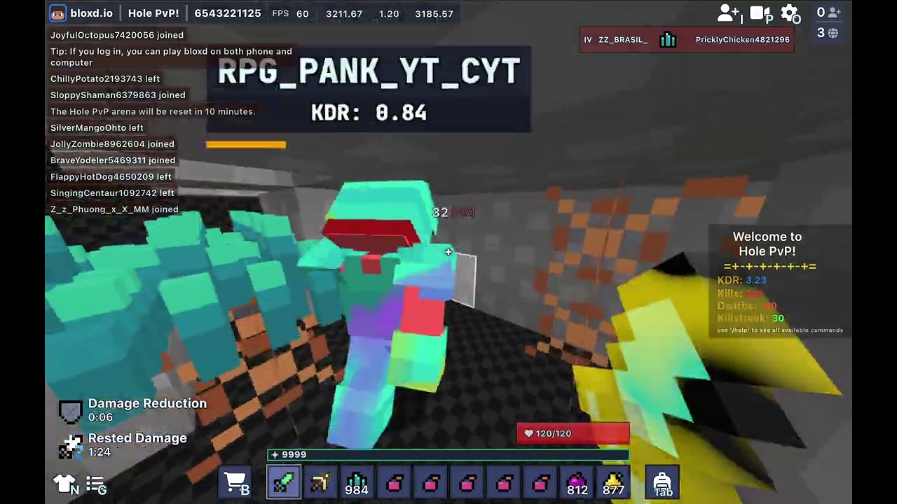50+ KILL! Hole Pvp Yapıyorum 4 | Bloxd.io