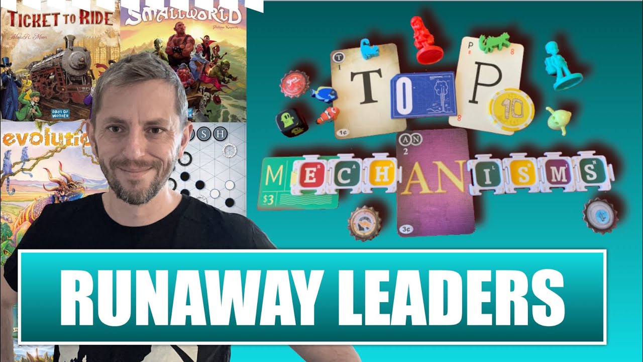 How to prevent RUNAWAY LEADERS in your board game design.