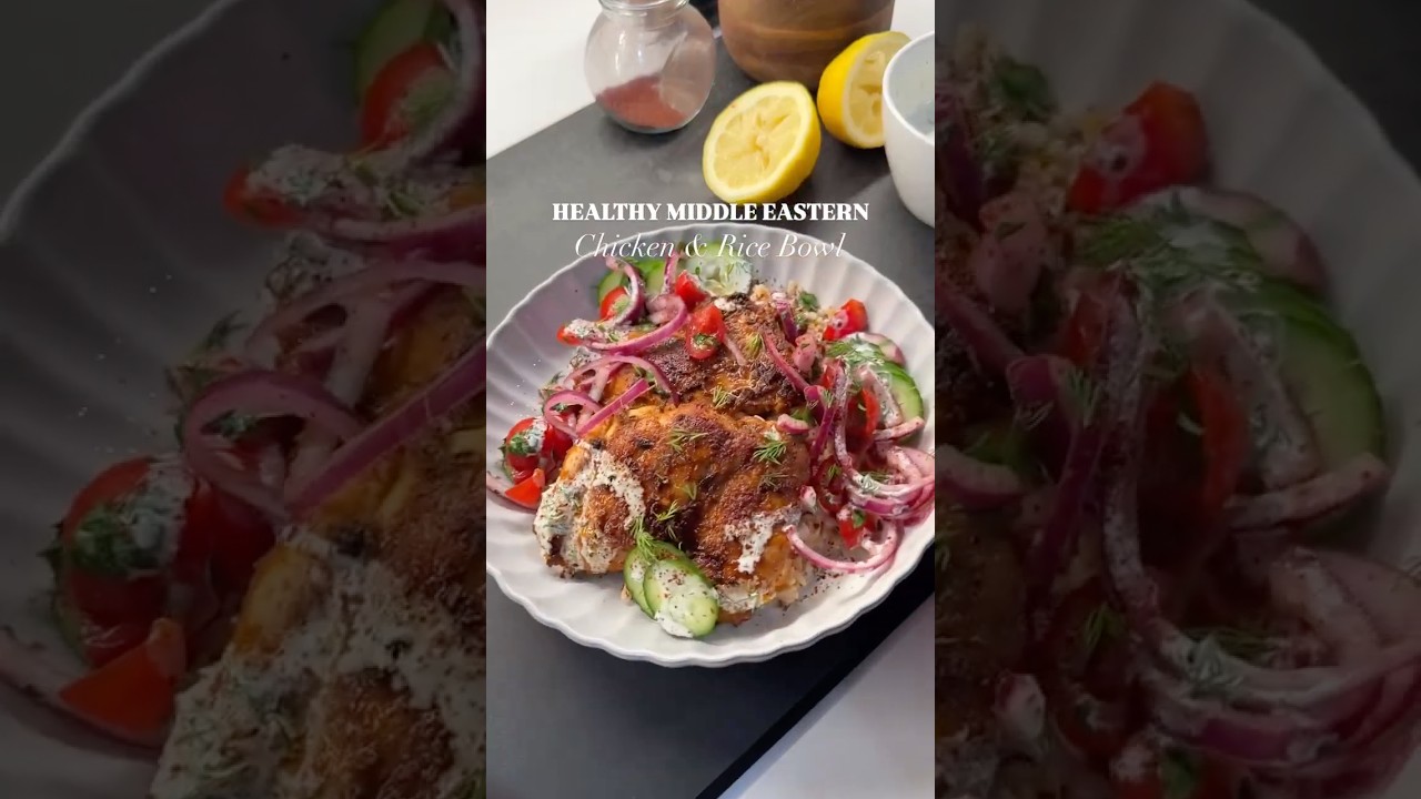 Middle Eastern Chicken + Rice Bowls 🔥