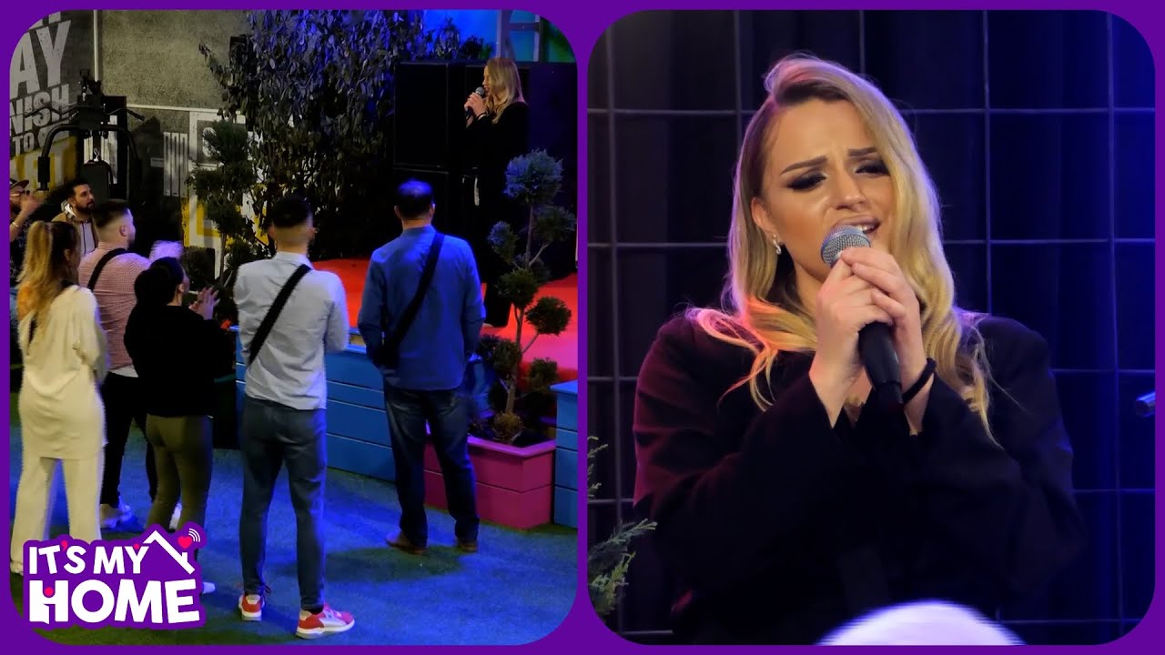 Albiona tregon talentin e saj per kendim LIVE