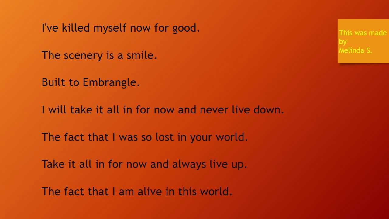 Peroxwhy?gen Embrangle Lyrics