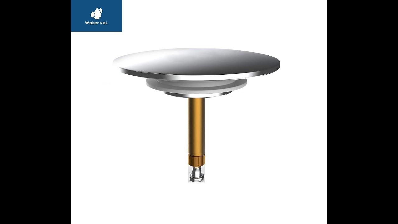 RVS Badkuip Afvoerplug badkamer - Badkuipstop met dubbele afdichting &ndash; 72mm Badstopper