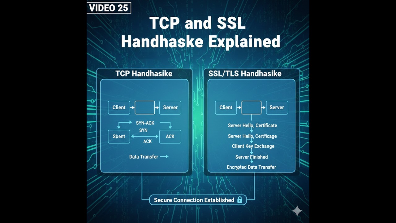 Video 25 TCP and SSL Handshake in Detailed