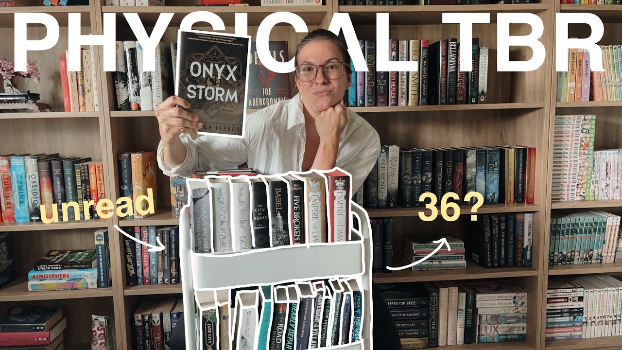 from 110 unread books to 36? 📚☕️📝 my ENTIRE physical TBR