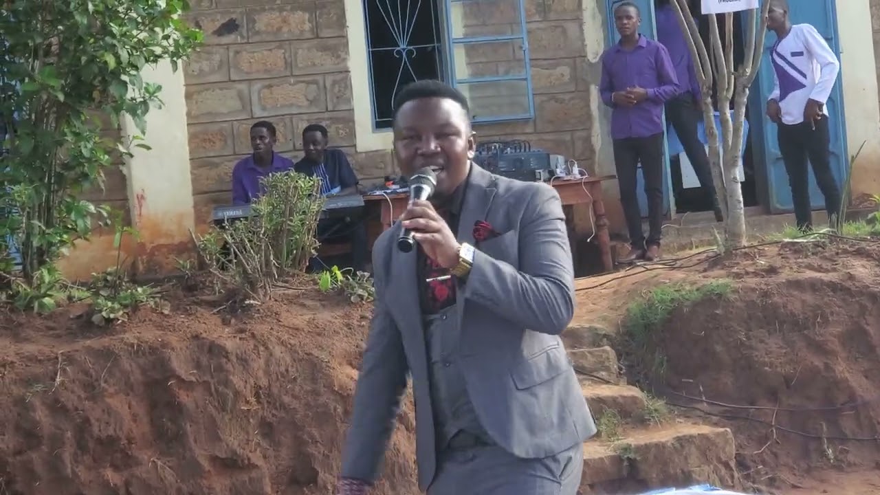 Anointed alex performing live At Africa church   Mitaboni choir launch.