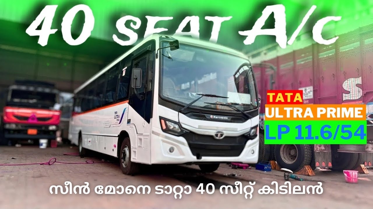 Tata Ultra Prime LP 11.6/54 A/c Bus Malayalam review🔥| fixed glass| Premium interior | top features