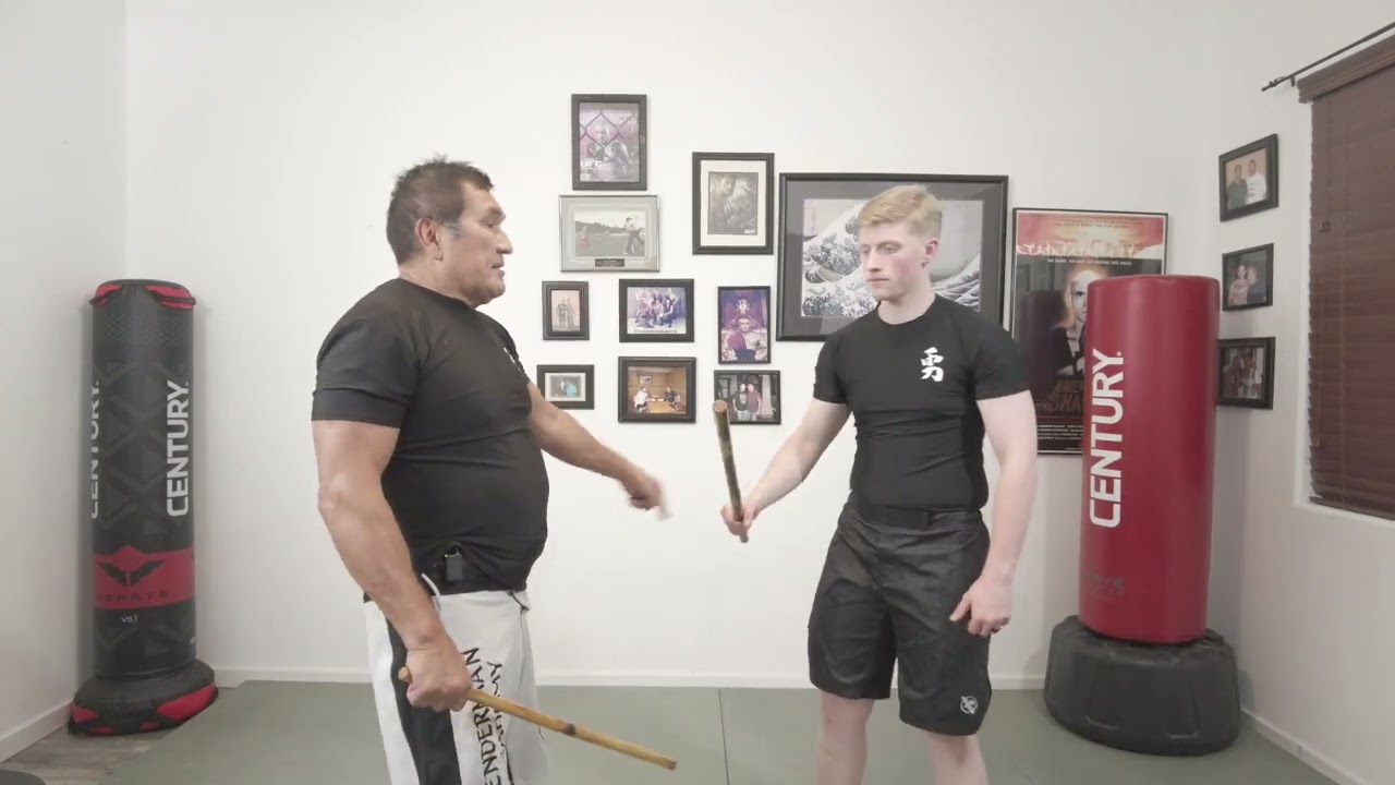 Punyo Sumbrada drill from FMA Kali single stick drill