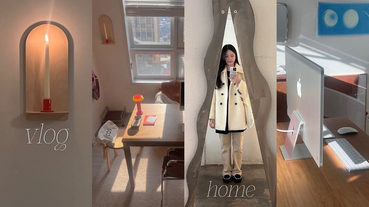 Vlog. 복층 오피스텔 블라인드 설치하고 인테리어템 언박싱🛋️.혼자 서촌 나들이.나이트프루티 원데이클래스.자취 브이로그