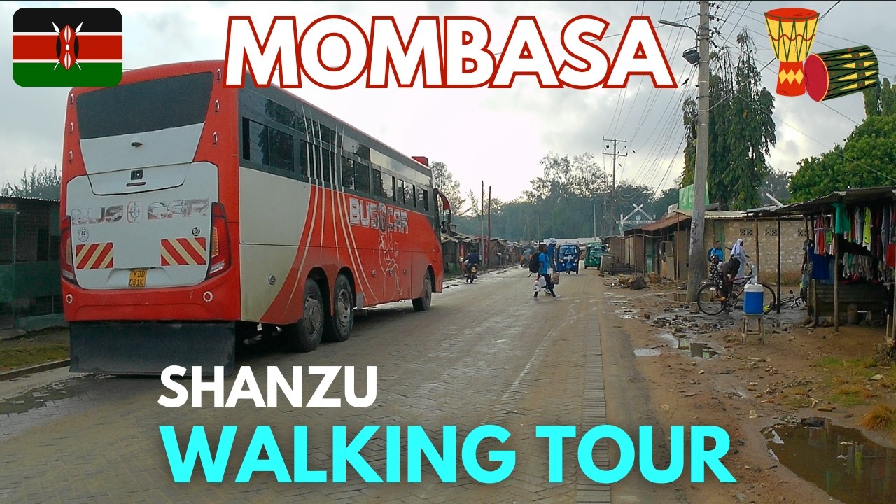 Exploring Shanzu’s Colorful Alleys 🌴🚶‍♂️ | [4K] Mombasa Walking Tour 🇰🇪