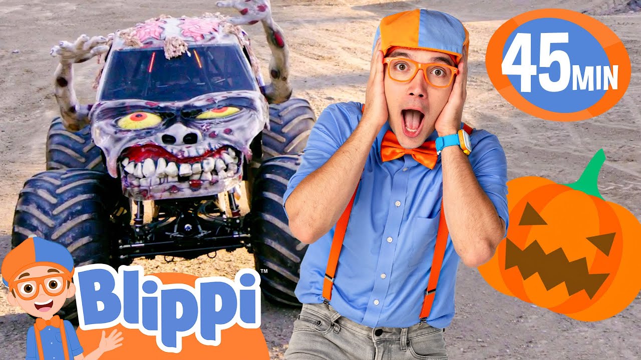 Halloween Monster Trucks + More Spooky vehicles! | Fun Learning | Educational Videos For Kids