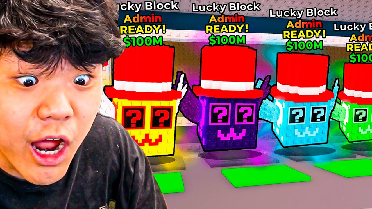 Abrí MUCHOS Admin Lucky Blocks