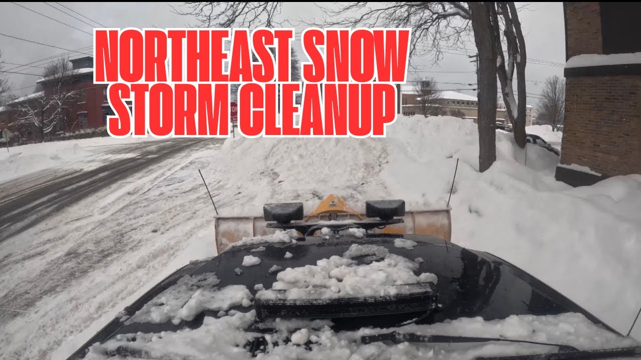 Northeast Snowstorm Cleanup Time Lapse Part 1