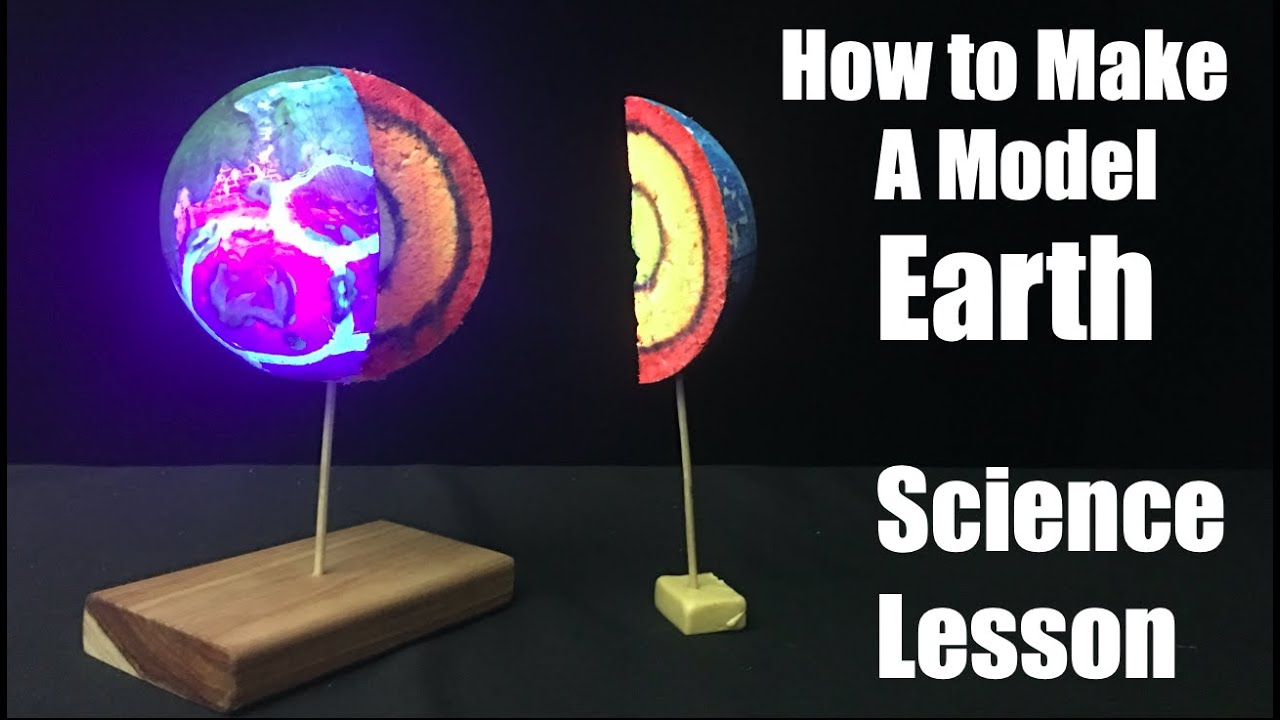 How to make a model Earth using styrofoam ball and paint || Science For Kids