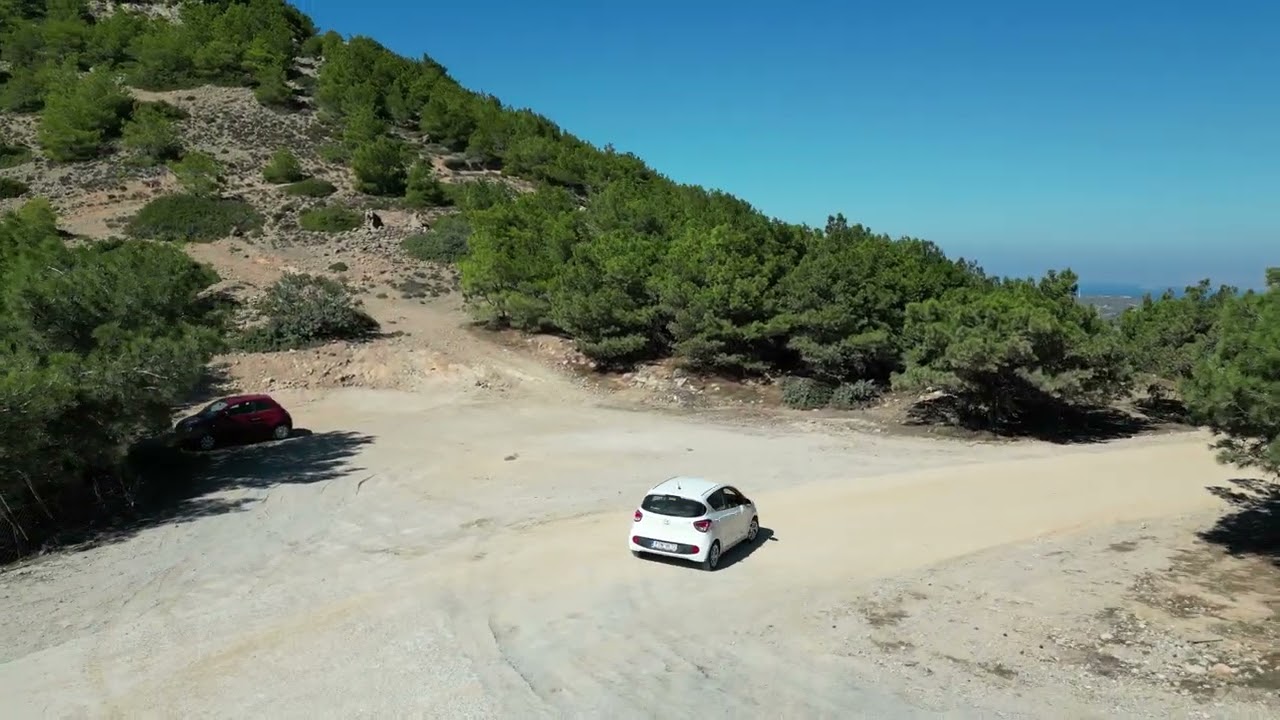 Kos , Creece ,DJI  mini 3 Follow Car