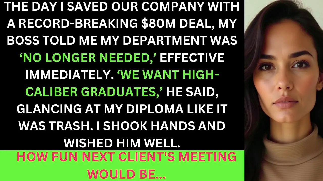 My Department Was Abolished Right After Closing A $80M Deal, But They Were Not Prepared For Wat Was