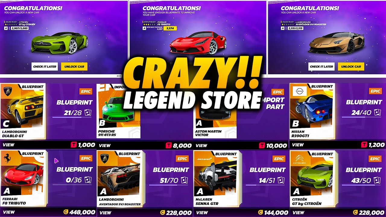 UNLOCKING 2 NEW CARS! - Asphalt Legends Unite New Legend Store Update