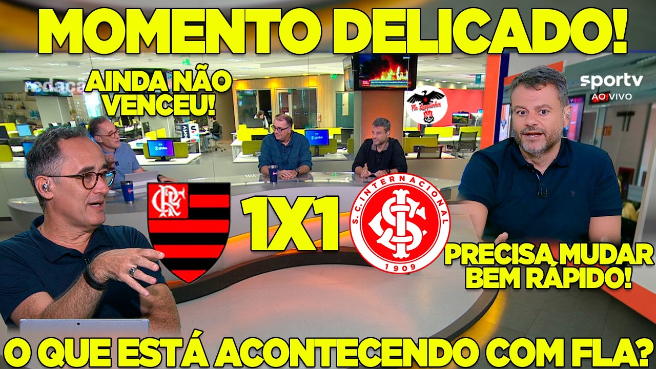 MOMENTO DELICADO! FLAMENGO PRECISA MUDAR BEM RÁPIDO! AINDA NÃO VENCEU NO BRASILEIRÃO