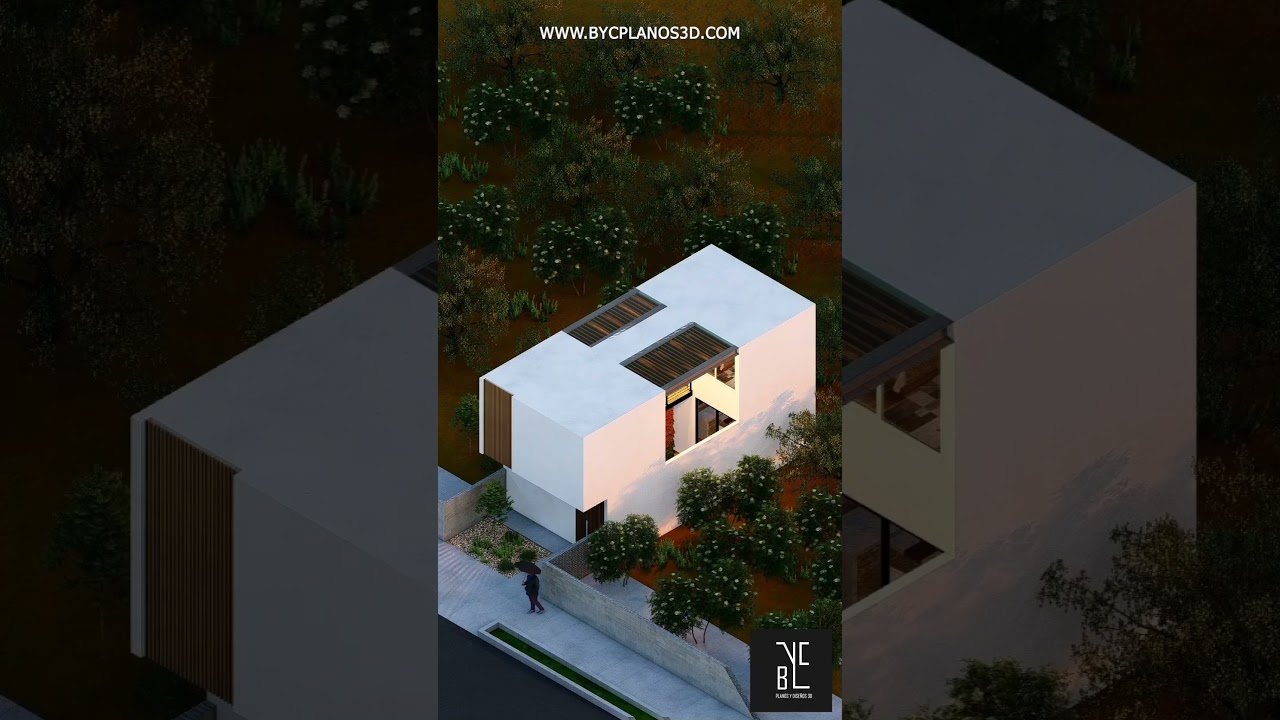 Casa 5x10m | Isom&eacute;trico #architecture #lumionrenderizado #byc #home #design #planosdecasas #casahome