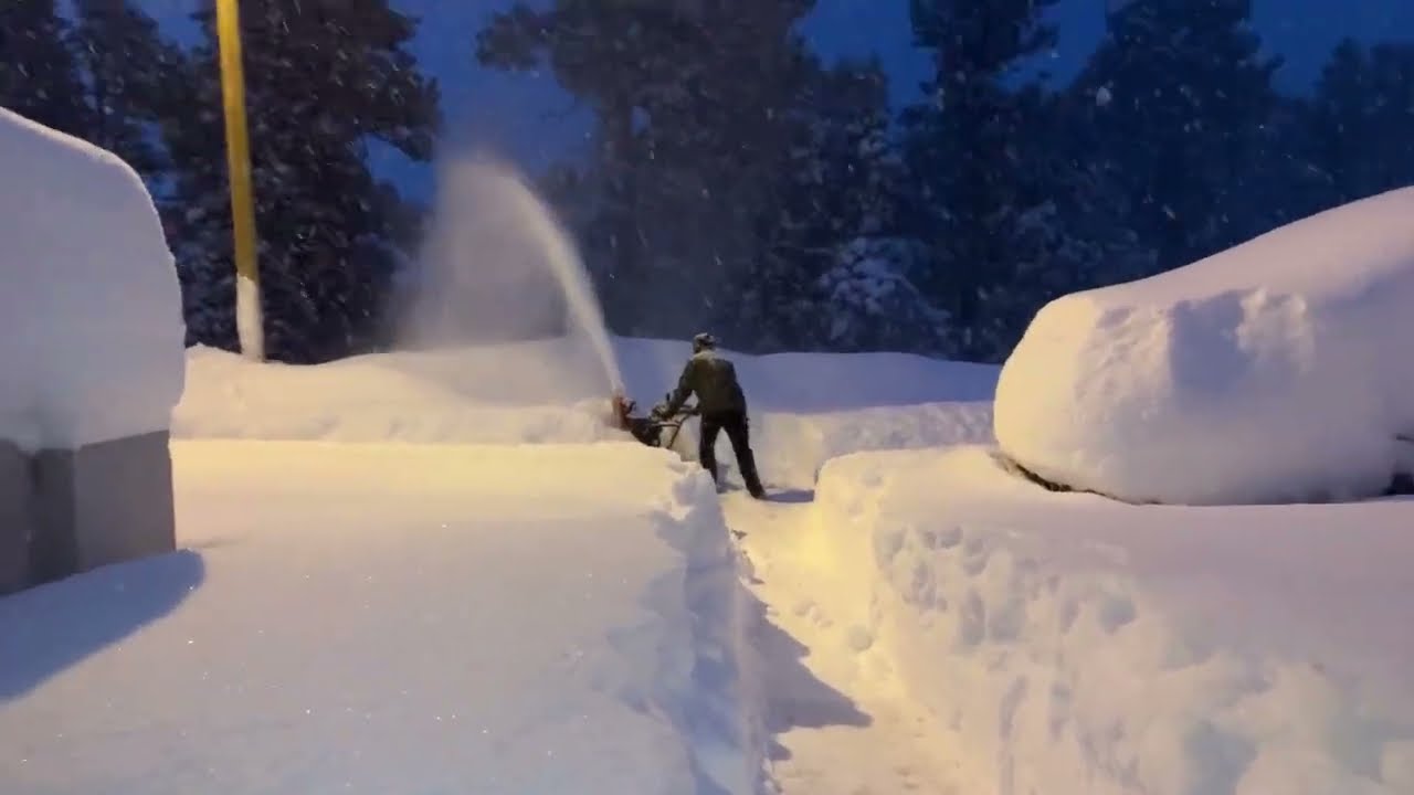 Ariens Snow Blower move a lot of snow from the Big Snow Storm.
