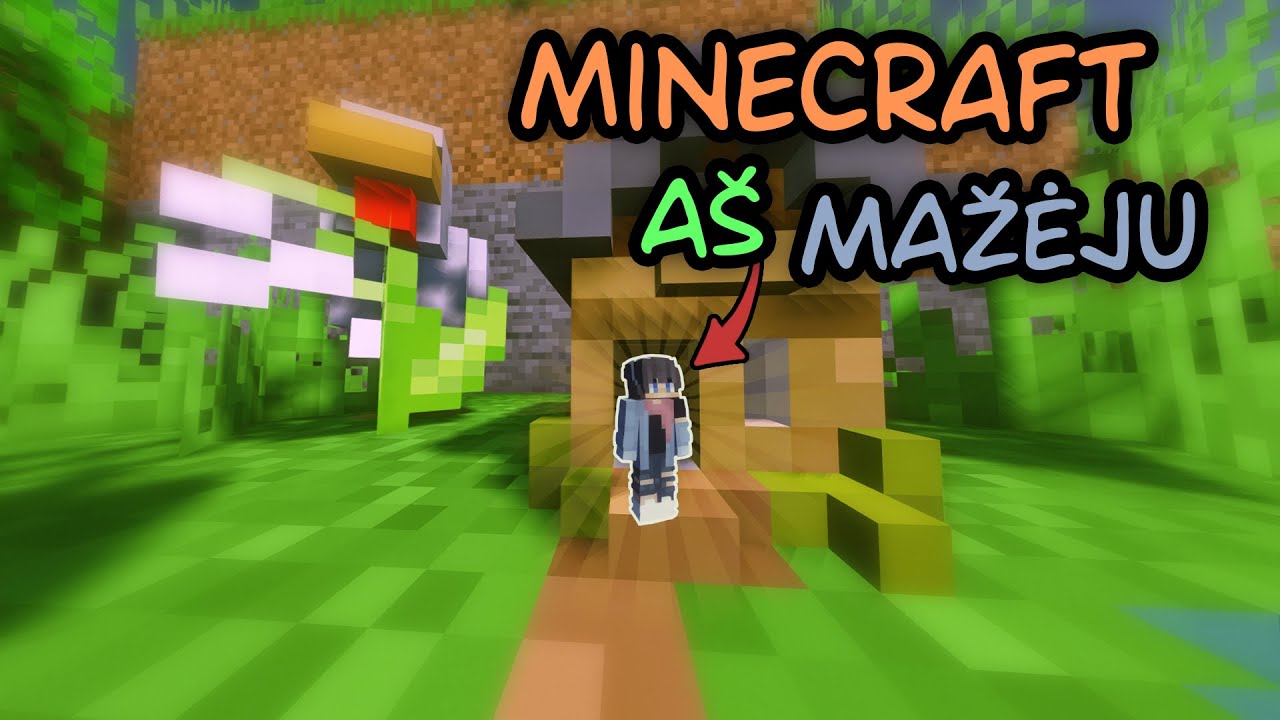MINECRAFT KURIAME A&Scaron; MAŽĖJU!