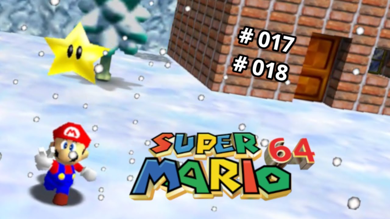 Super Mario 64 - #017 e #018 Escorregador de gelo e moedas [Cool, Cool Mountain - Slip Slidin' Away]