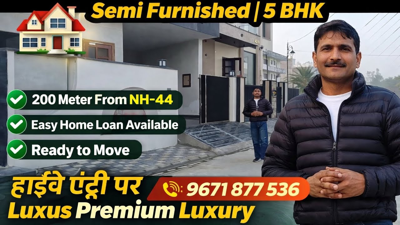 🏡 CHD City Mein Luxury House For Sale | 5 BHK | Near NH-44 | Best Deal 🔥