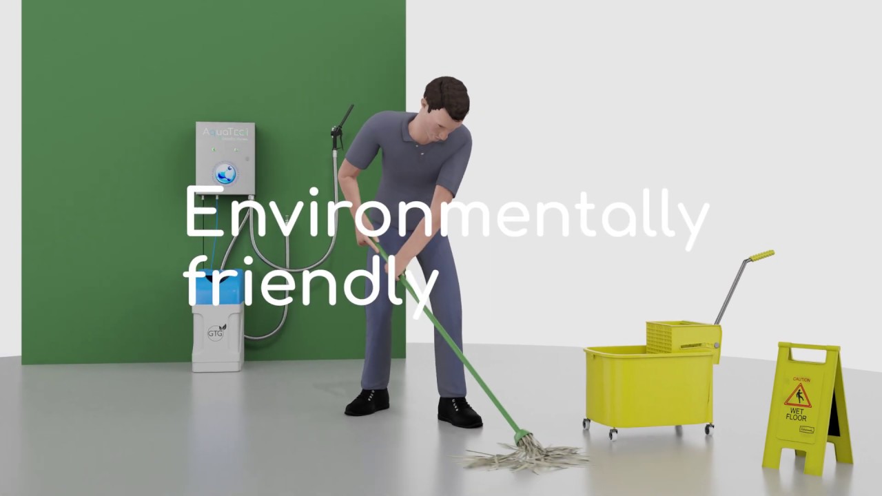 Innovative AquaTeck Activated Water Non Chemical Natural Sanitiser System For Commercial Cleaning