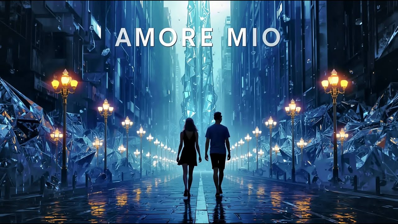 💎 DIAMOND RAIN - AMORE MIO (Crystal Synth Pop Mix) | Music video. 2025