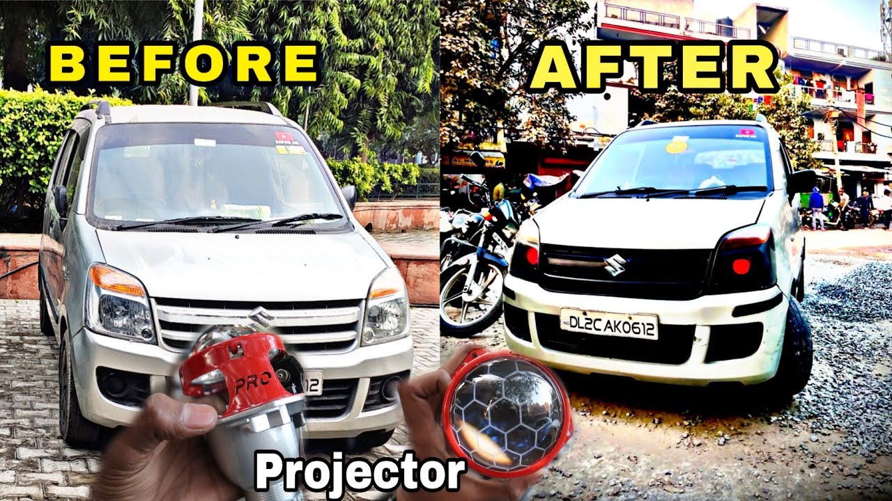 Modified Wagon r | Wagon r accessories | Headlight projector | car projector and iph projector PRO