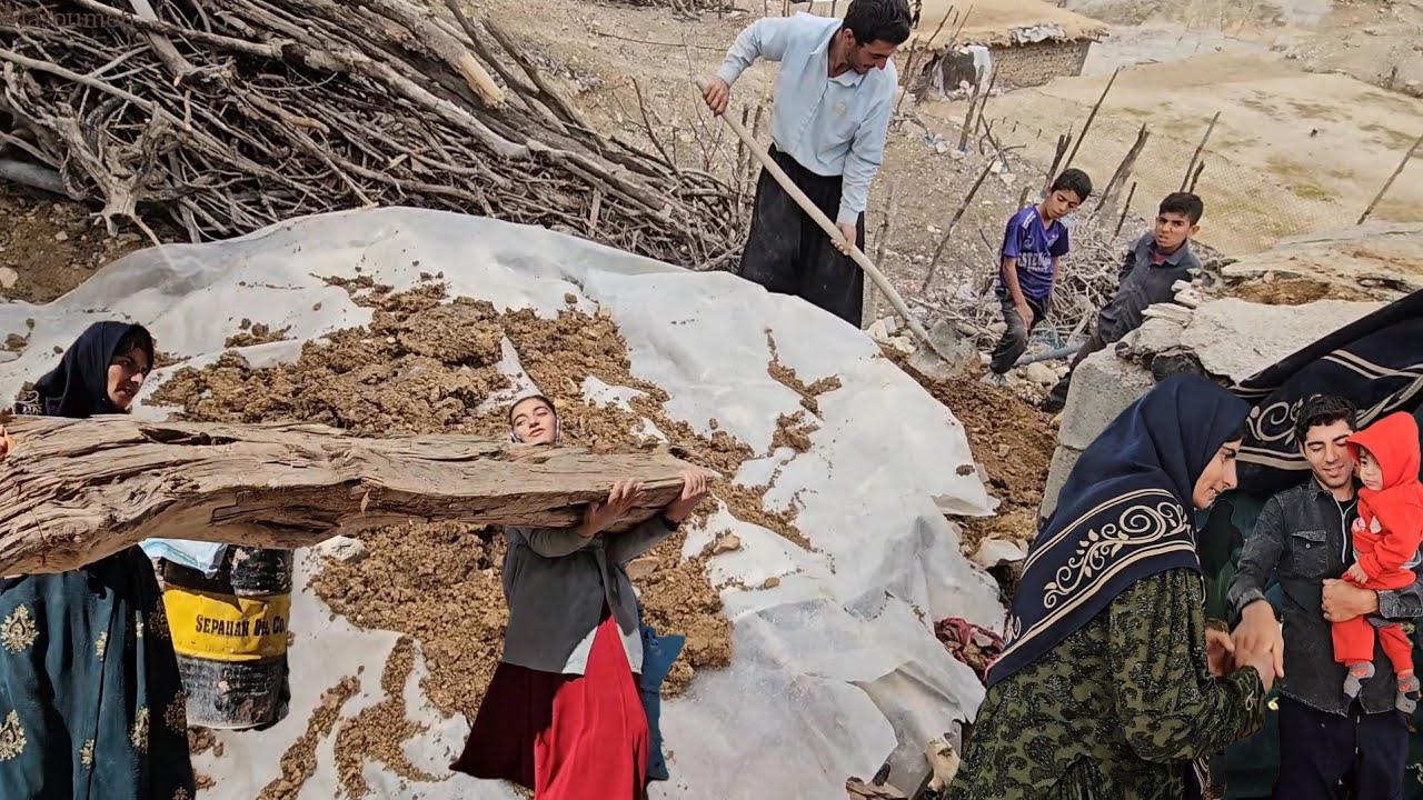 🌿 Real nomadic life | Masoumeh and her children in the heart of the village 🌿