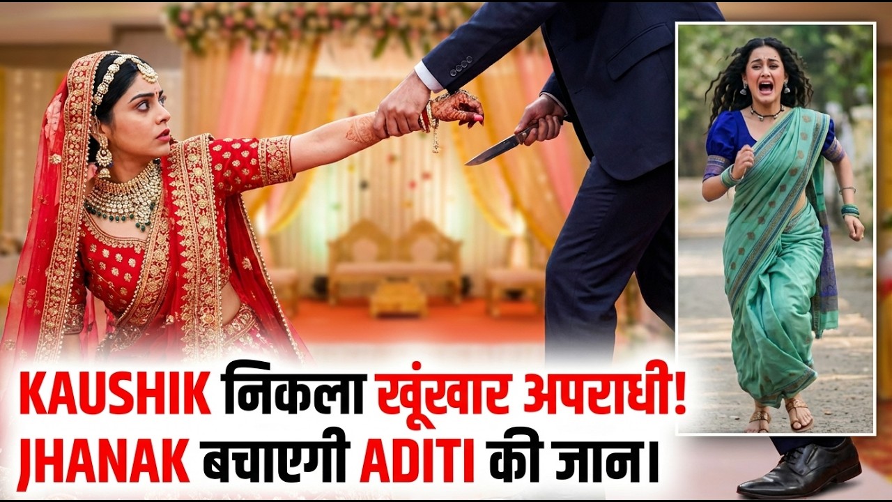 KAUSHIK निकला खूंखार अपराधी! JHANAK बचाएगी ADITI की जान। #jhanakserialupdate #starplus #hotstar