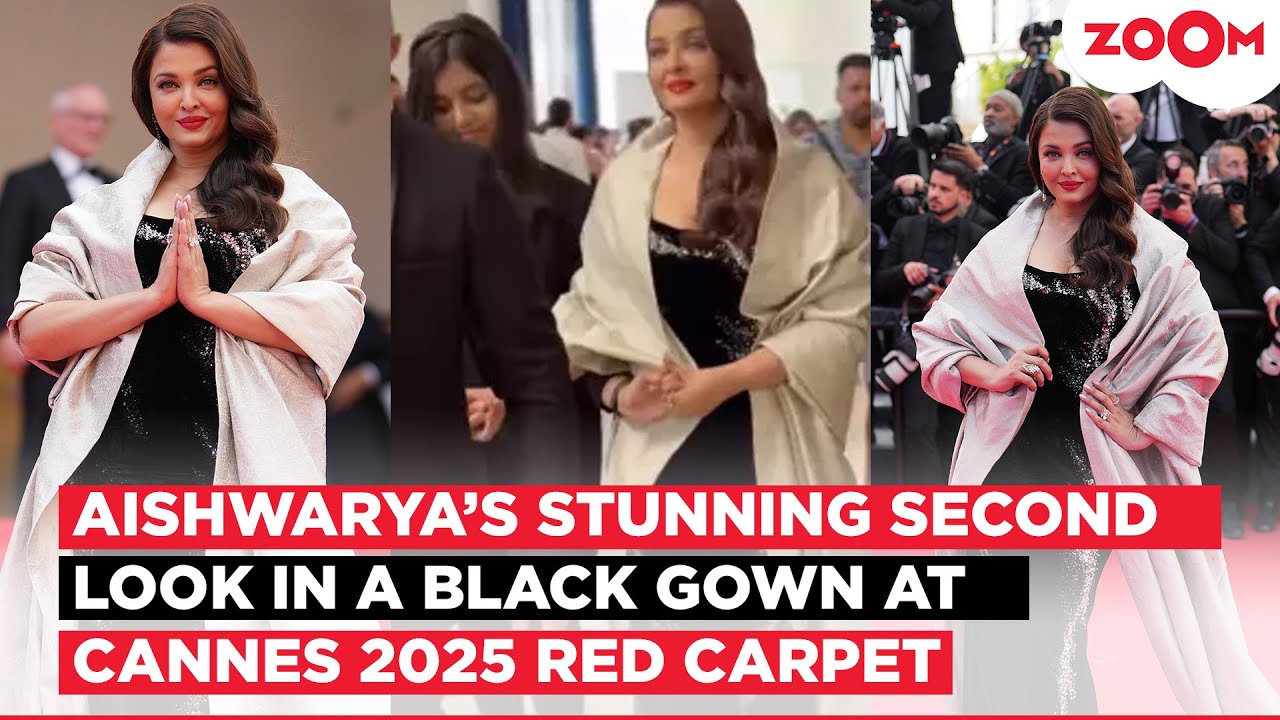 Aishwarya Rai STUNS in black gown as she walks Cannes 2025 red carpet; viral video with Aaradhya